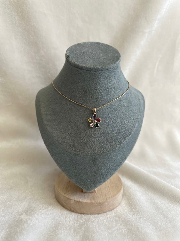 Rainbow Cluster Necklace