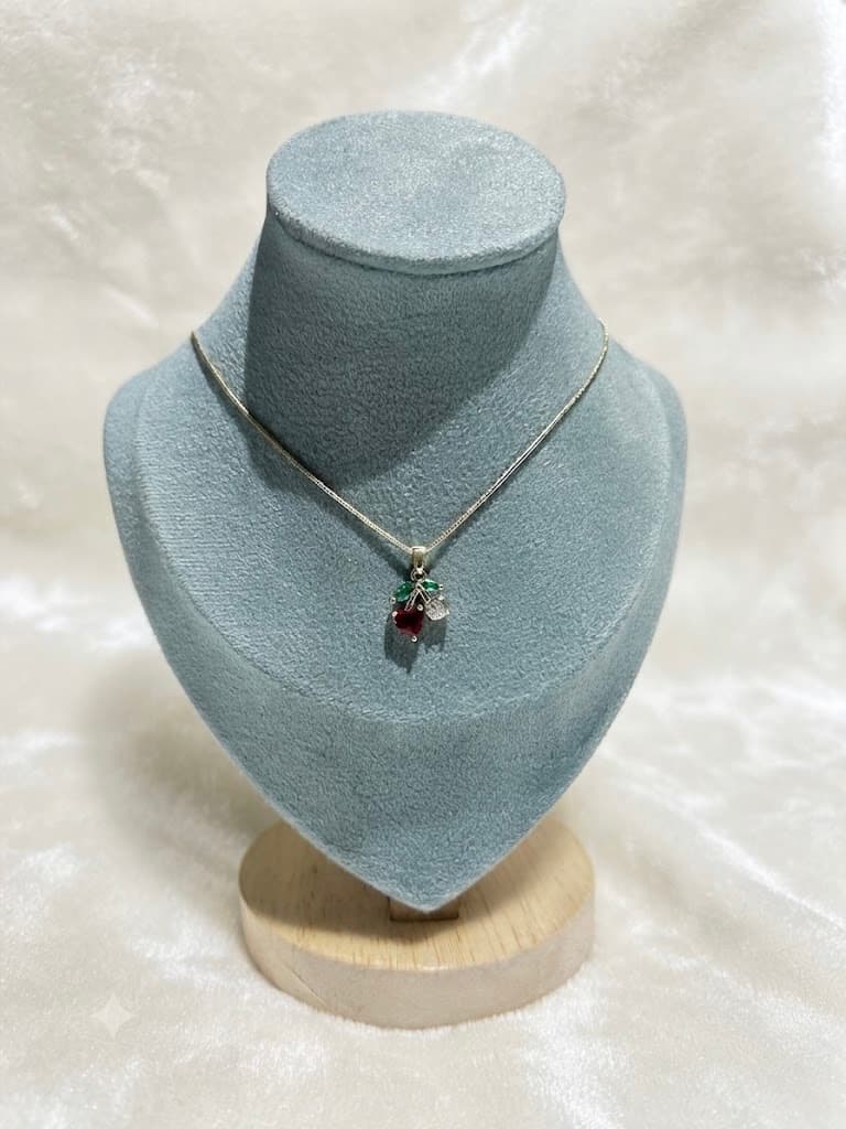 Heart Berry Trio Pendant Necklace