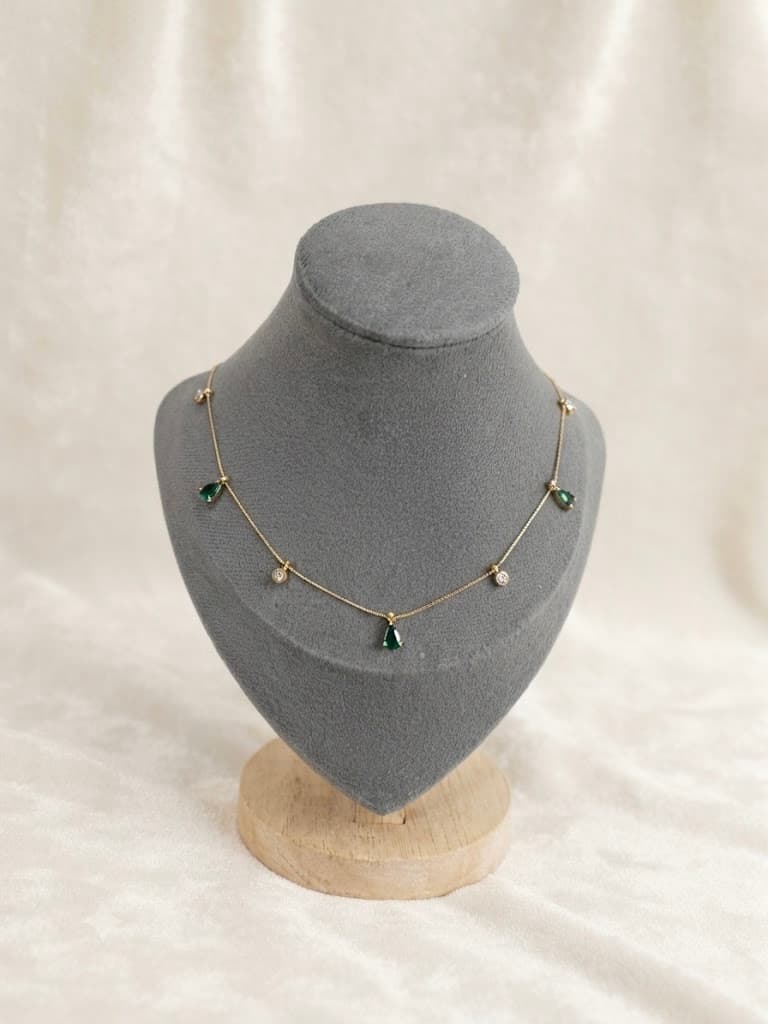 Emerald and Diamond Necklace