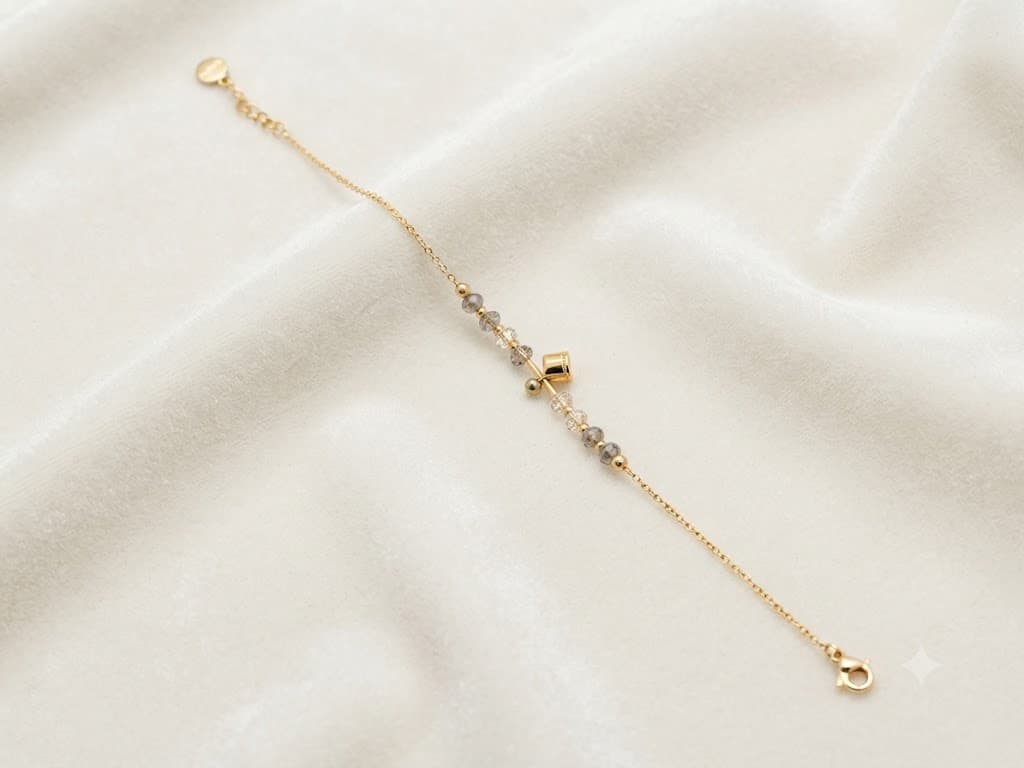 Geometric Charm Gold Bracelet