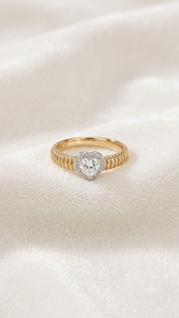 Lover's Knot Ribbed Ring