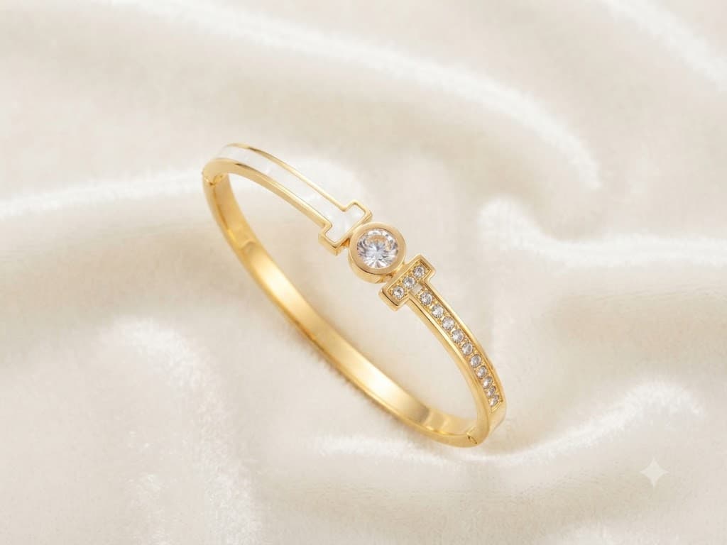 Pearl T-Bar Bangle
